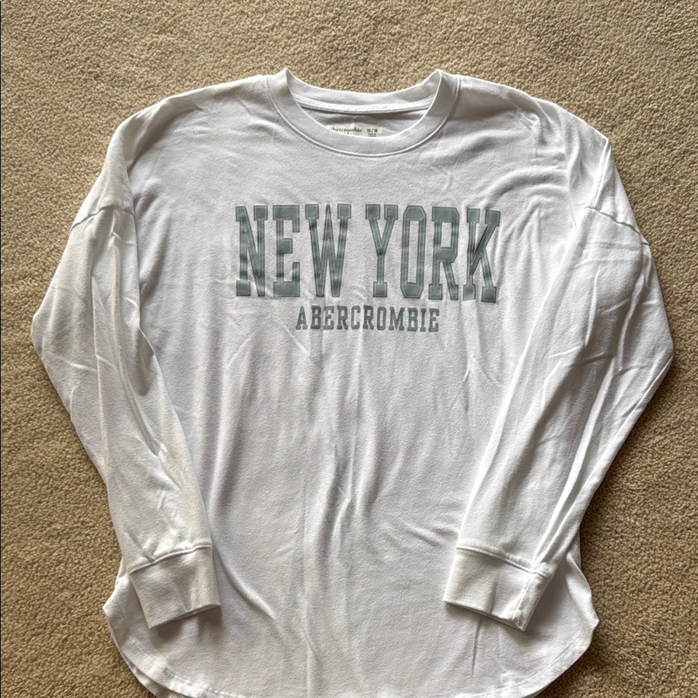 Abercrombie White Long Sleeve Shirt